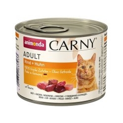 ANIMONDA CARNY ADULT WOŁOWINA + KURCZAK PUSZKA 200G